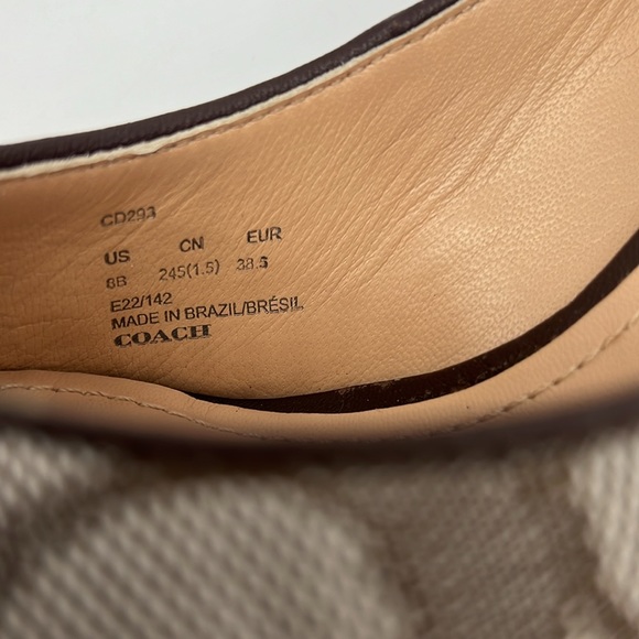 Coach Skyler Monogram Jacquard Pumps Oak Maple - Picture 10 of 15
